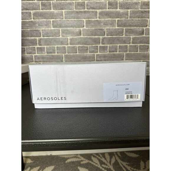 Aerosoles Women's Cinnamon Heeled Tailored Booties Brown Size 8W - Picture 9 of 9